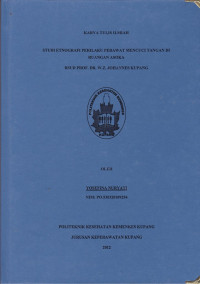 Studi etnografi perawat mencuci tangan di ruangan Asoka RSUD. Prof. Dr. W.Z. Johannes Kupang