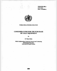 Consumer Guidfo the Purchase of X-Ray Equipmet