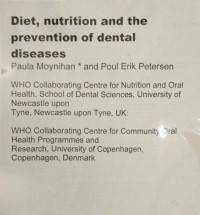Diet nutrition and the prevention of dental diseases