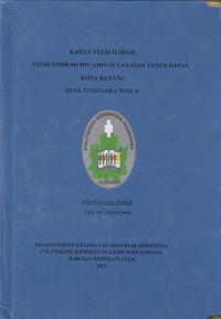 Studi Epidemi HIV/AIDS di Yayasan Tanpa Batas Kota Kupang