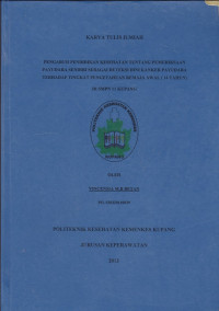 Hubungan teknik aseptik terhadap kejadian infeksi luka post operasi di ruang perawatan bedah RSUD. Prof. Dr. W.Z. Yohannes Kupang tahun 2013