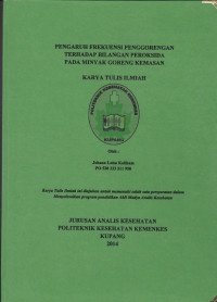 Pengaruh frekuensi penggorengan terhadap bilangan peroksida pada minyak goreng kemasan