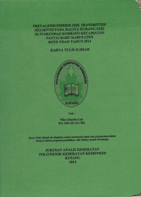 Prevalensi infeksi soil Transmitted Helminth pada balita kurang gizi di Puskesmas Korbafo kecamatan Pantai Baru Kabupaten Rote Ndao tahun 2014