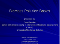 Biomass Pollution Basics