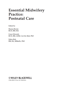 Essential Midwifery Practice: Postnatal Care