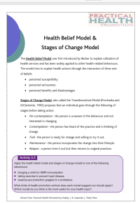 Health Belive Model Behaviour