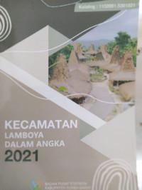 Kecamatan Lamboya Dalam Angka 2021