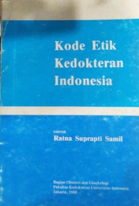 Kode Etik Kedokteran Indonesia