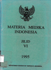 Materi Medika Indonesia Jilid VI