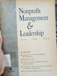 Nonprofit Management and Leadership