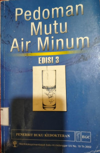 PEDOMAN MUTU AIR MINUM