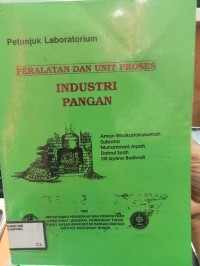 PERALATAN DAN UNIT PROSES INDUSTRI PANGAN